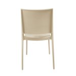 Sedia in polipropilene Sfera con design ergonomico colore cashmere set 4 pezzi - immagine 6