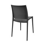 Sedia in polipropilene Sfera con design ergonomico colore antracite set 4 pezzi - immagine 5