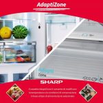 Frigorifero side-by-side Sharp SJ-NFA15IMXJE-EU2 libera installazione 4 porte 488 L Advanced NoFrost crema classe E - immagine 3